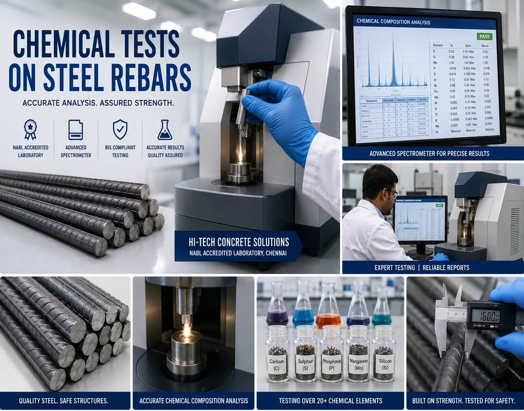 Chemical Tests on Steel Rebars in Chennai
