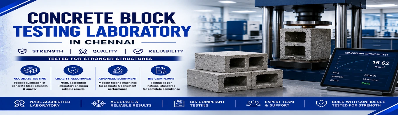 Concrete Block Testing Laboratory in Chennai