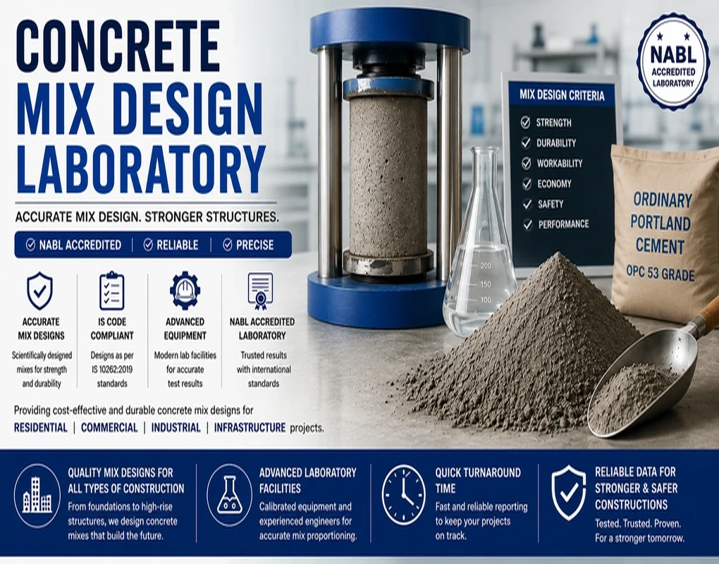 Concrete Mix Design Laboratory in Chennai