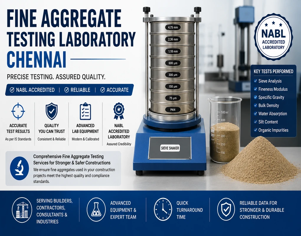 Fine Aggregate Testing Services in Chennai